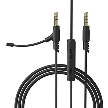 1.2 M Boom Μικρόφωνο Καλώδιο Μικρόφωνο Για τον Ακουστικό 3.5 mm Με Mic Συμπυκνωτών Για το Τηλέφωνο PC Για Boompro Gaming Ακουστικά V-MODA