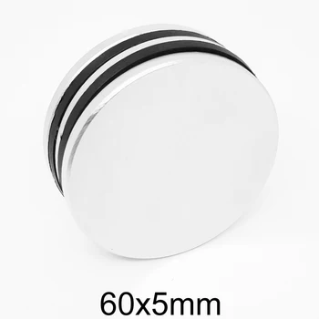 1/2PCS 60x5 mm Μαζικό γύρω από την Αναζήτηση Μαγνητών 60mm X 5mm Μεγάλο Σπάνιας Γης Neodymium Μαγνήτης 60x5mm N35 Μόνιμος Μαγνήτης Ισχυρή 60*5 χιλ.