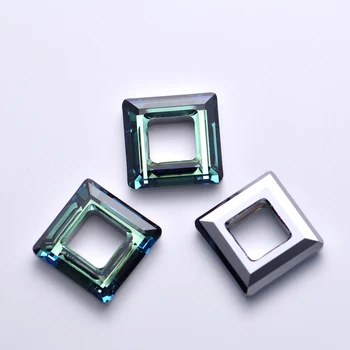 (1 κομμάτι) 100% Κρύσταλλο 4439 Πλατεία Δαχτυλίδι loose χάντρες rhinestone για DIY κοσμήματα αποφάσεων