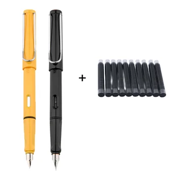 1 πένα+10 μελάνι Πολυτελή πένα καλλιγραφίας Multi-λειτουργία στυλό 0.38 mm EF 0.5 mm F Μύτη σχολικά χαρτικά, στυλό Kawaii μελάνι