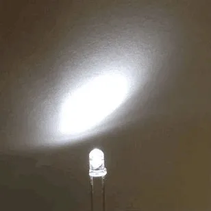 100 pc 3MM ΛΕΥΚΌ LED Διαφανές καθαρό Νερό των Στρογγυλών οδηγήσεων 3mm Κρύο Λευκό 3V Δίοδος Εκπομπής Φωτός Λαμπτήρων