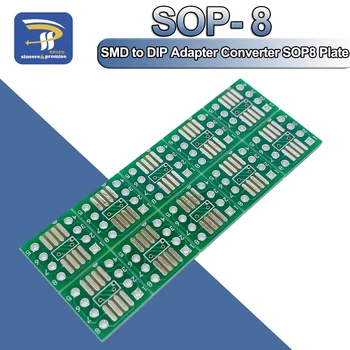 10PCS SOP8 σειρά DIP8 / SMD για να ΟΛΟΚΛΗΡΩΜΈΝΟΥ κυκλώματος ΕΜΒΎΘΙΣΗΣ προσαρμοστής Υποδοχών SOP8/TSSOP8/SOIC8/SSOP8 Συμβούλιο ΝΑ ΕΜΒΎΘΙΣΗΣ Μετατροπέων Προσαρμοστών Πιάτο 0.65 mm 1.27 χιλ.