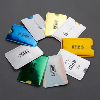 10Pcs Αντικλεπτική θήκη της Κάρτας Φύλλων αλουμινίου Αργιλίου RFID Περίπτωση Αντι-απομαγνήτιση του Κατόχου της Κάρτας Προστασία Τραπεζικών Καρτών Σετ προστατευτικών καλυμμάτων Τσαντών NFC