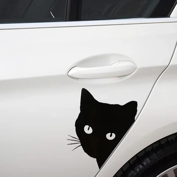 12*15CM ΓΆΤΑ ΠΡΌΣΩΠΟ ανταλλαγής κίνησης Αυτοκινήτων Αυτοκόλλητων ετικεττών Decals Pet Γάτα Μοτοσικλετών Διακοσμητικά Αυτοκόλλητα Αυτοκινήτων, Παράθυρο, Decals γάτα αυτοκόλλητα για το αυτοκίνητο