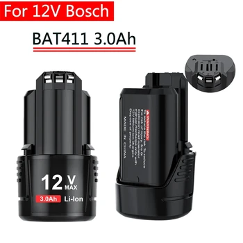 12V Bosch 3000mAh BAT411 Αντικατάσταση Μπαταριών Bosch 12V Μπαταρία για το BOSCH BAT412A BAT413A D-70745GOP 2607336013 2607336014 PS20-2
