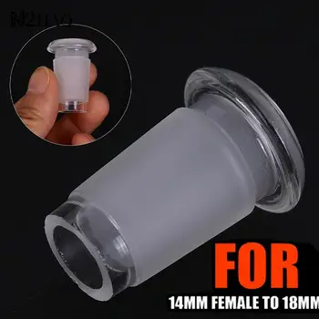 14mm Θηλυκό 18mm Αρσενικό Clear Γυαλί Υποδοχή Επέκτασης για το Γυαλί Σωλήνων Hookah