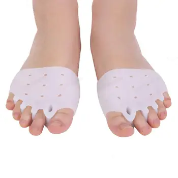 1Pair Μαξιλάρια Παπούτσι μπροστινά πόδια Μαξιλάρι Σιλικόνης Ορθοπεδικά Πέλματα Άνετα Μετζεσόλες Παπουτσιών για τις Γυναίκες διαχωριστής Toe Πόδι Προϊόντα Φροντίδας