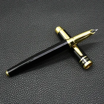 1pc Ήρωας 8870 πένα Χρυσή Κώδικα Μαύρο Επιχειρήσεων στυλό υψηλής ποιότητας που πωλούν αυθεντικά Πλούμα estilográfica μανδρών δώρων
