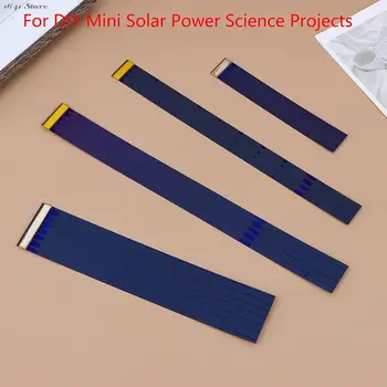 1x Ηλιακό πλαίσιο Λεπτών Ταινιών για Χαμηλής Ισχύος Πολλά Φορτιστής Μπαταριών Ηλεκτρονικής Εύκαμπτο Ηλιακό Κύτταρο Diy Μίνι Solar Power Επιστήμη Έργα