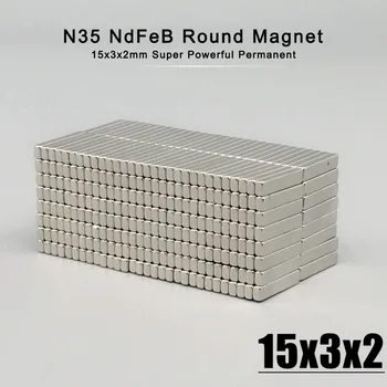 20-500pcs Neodymium Υλικό Μέγεθος 15*3*2 mm NdFeB N35 οι Μαγνήτες Ισχυρό μαγνήτη 15x3x2mm Μαγνητικά Υλικά Imanes