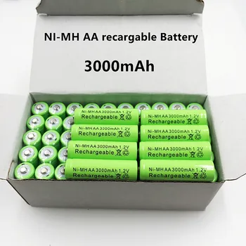 2022 lote 1,2 V 3000 mAh NI MH AA Προ-cargado bateras recargables ΝΙ-MH recargable AA batera para juguetes micrfono de la cmara
