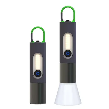 2023New Ισχυρό Ελαφρύ Φακό Πολλών χρήσεων Υπαίθριος Φωτισμός Σκηνή Γάντζο Λαμπτήρας Γραφείων USB για τη Χρέωση Φορητός Μίνι Φακός