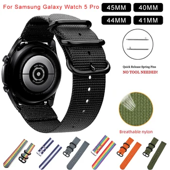 20mm 22mm Αναπνεύσιμο Υφαμένο Νάυλον Λουρί Για Samsung Galaxy ρολόι 5/pro/4/Κλασικό Λουρί για Amazfit 18mm, 24mm FabricWatch Ζώνη