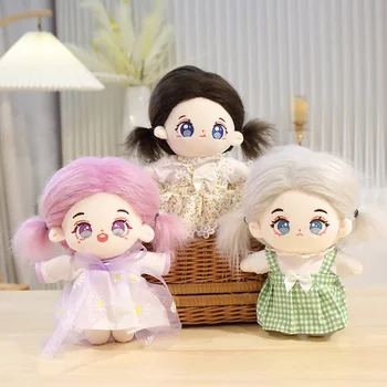 23CM Βελούδο Idol Κούκλα Χαριτωμένο Anime Γεμιστά Προσαρμογή Σχήμα Παιχνίδια Μαλακό Βαμβάκι Μωρό Κούκλα Οπαδούς Συλλογή Δώρων