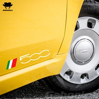 2pcs Decal Αυτοκόλλητη ετικέττα Σώματος Αυτοκινήτων Αυτοκόλλητων ετικεττών Για το Fiat 500X 500 500L 500C Αξεσουάρ αυτοκινήτων