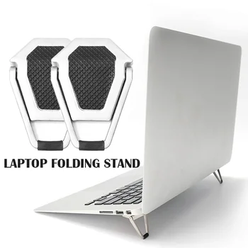 2pcs Καθολική Στάση Lap-top Μετάλλων Φορητός υπολογιστής Γραφείου Κάτοχος Σημειωματάριων για το Lap-top Δροσίζοντας που Διπλώνει το Βραχίονα για το MacBook Υπολογιστή Τοποθετεί