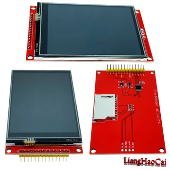 3.2 inch TFT LCD Επίδειξη οθόνης SPI Ενότητας 14P Επιτροπή Αφής 320*240 SPI RGB καλώδιο 4 Ευρεία γωνία θέασης ILI9341 18 pin 0.8 mm