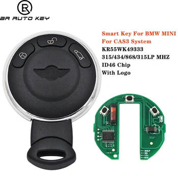 3 κουμπιά Απομακρυσμένο Κλειδί Cas3 Stystem Fob Για BMW Mini Cooper Remote Control Έξυπνο κλειδί 868mhz 315mhz 433mhz KR55WK49333