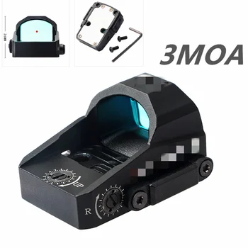 3 ΜΟΑ Αντανακλαστικό Οπτικό Πεδίο εφαρμογής Mini Red Dot Sight Τακτική Κυνηγιού για το Περίστροφο SF Πιστόλι Περικοπή RMR Εκτύπωσης 1x22 Αντανακλαστικό Θέαμα