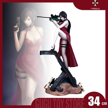 36cm Resident Evil 2 Αδα Wang Anime Δράσης Ειδώλιο Pvc Διαμορφώστε το Άγαλμα Συλλογή από κούκλες Γραφείο Διακόσμηση Παιχνίδι Χριστουγεννιάτικο Δώρο