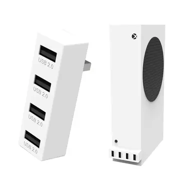 4 Πλήμνη Λιμένων USB 2.0 για το Xbox Σειράς S, Υψηλή Ταχύτητα USB Hub Splitter Επέκταση Προσαρμογέα Συμβατό με το Xbox Σειρά S Κονσόλα
