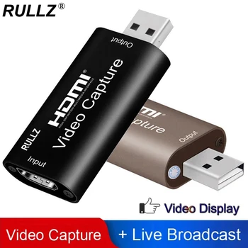 4K 1080p USB 3.0 Κάρτα καταγραφής Βίντεο USB 2.0 HDMI Παιχνίδι Grabber Πλαίσιο για PS4 DVD Κάμερα PC Καταγραφή Placa De Βίντεο Live Streaming