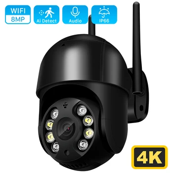 4K 8MP Ultra HD PTZ IP Αδιάβροχη Κάμερα 4MP 2K Ai Ανθρώπινη Ανίχνευση Ασφάλειας WiFi Καμερών 2MP Αυτόματη Ακολουθώντας P2P Βίντεο Επιτήρησης