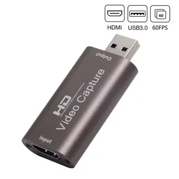 4K Video Capture Card USB 3.0, HDMI Video Grabber Πλαίσιο για PS4 Παιχνίδι DVD Camcorder Κάμερα Καταγράφει Placa De Βίντεο Live Streaming