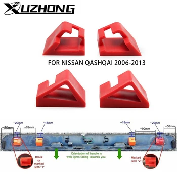 4PCS Αυτοκινήτων Οπίσθια Λαβή Εκκίνησης Tailgate Επισκευή Κλιπ Για το Nissan QASHQAI 2006-2013 Αυτόματος Σύνδεσμος Κιτ Αντικατάστασης