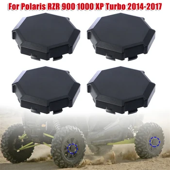 4pcs Μαύρο UTV Ροδών Πλημνών Ροδών Κέντρο Καλύμματα για το Polaris RZR 900 1000 XP Turbo 2014-2017