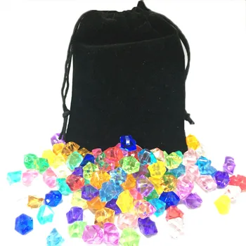 50PCS με την τσάντα 14*11mm Ακρυλικό Διαμάντι Πιόνι Ακανόνιστη Πέτρα Τσέσμαν Κομμάτια του Παιχνιδιού Για τα επιτραπέζια Παιχνίδια Αξεσουάρ 22 χρώματα