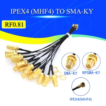 5Pcs Συνδετήρας SMA Θηλυκό Καλωδίων για να IPEX4 IPX4 MHF4 στο Θηλυκό SMA RF0.81 Κεραία RG0.81MM Συνέλευση Καλωδίων RP-SMA-Κ