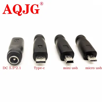 5V ΣΥΝΕΧΈΣ ρεύμα 5.5 * 2.1 mm βύσμα USB 3.1 Type C USB-Τύπος Γ-γ 5.5 mm *2.1 mm Mini USB & USB Μικροϋπολογιστών ΣΥΝΕΧΟΎΣ Δύναμης Προσαρμοστών Συνδετήρων
