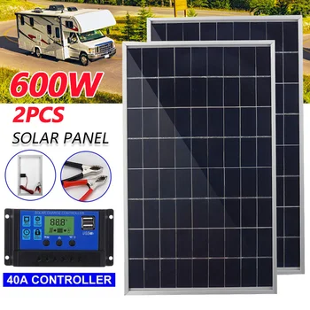 600W500W Ηλιακό Κιτ Complete12V Πολυκρυσταλλικά Δύναμης USB Φορητή Εξωτερική Επαναφορτιζόμενη Ηλιακών Κυττάρων Ηλιακή Γεννήτρια για το Σπίτι