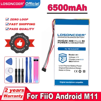 6500mAh Μπαταρία Για το Fiio M11 Συσσωρευτή Batterie 4-καλωδίων Βουλωμάτων Για το FiiO Android M11 υψηλής ΠΙΣΤΌΤΗΤΑΣ Μουσική MP3 Player Για το Fiio M11 Pro Player