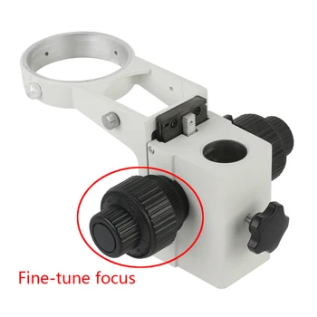 76mm Διάμετρος Εγκαταστήσετε 25mm 32mm Στερεοφωνικά Μικροσκόπια Ζουμ Λεπτή Διευθετήσιμη Εστίαση Κάτοχο Υποστηριγμάτων Υποστήριξης Για Tinocular Μικροσκόπιο