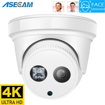 8MP 4K IP Προσώπου Καμερών Ανίχνευσης H. 265 Onvif CCTV Λευκό Ήχος Νυχτερινή Όραση IR Θόλων 4MP 48V POE Ανθρώπινη Κάμερα Ασφαλείας Xmeye