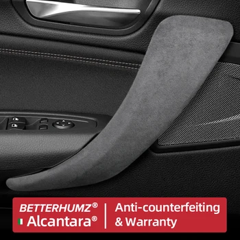 Alcantara Για τη BMW F20 F21 F22 F23 1 2 Σειρά 2pcs Αυτοκίνητο Εσωτερική Πόρτα Λαβή Τραβήγματος Περιποίησης Καλύπτει Stikcers Auto Tuning Εξαρτήματα