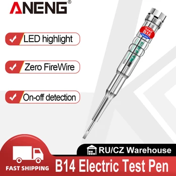 ANENG B14 24-250V Ελεγκτής Ηλεκτρικό Επαγόμενο Ηλεκτρικό Κατσαβίδι Καθετήρα Με το Φως Δεικτών Υγιής και Ελαφρύς Συναγερμός Δοκιμή Μανδρών