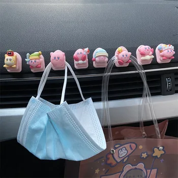 Anime Kirby Αυτοκίνητο Γάντζοι Τοίχων, Τοποθετημένη Διακόσμηση Του Σπιτιού Kawaii Πολλών Χρήσεων Μάσκες Κλειδιά Διοργανωτής Κρεμάστρες Κάτοχος Διοργανωτών Εξαρτήματα Αυτοκινήτων
