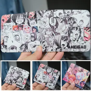 Anime Κορίτσι PU Πορτοφολιών με τον Κάτοχο Καρτών ΤΑΥΤΌΤΗΤΑΣ Άνδρες Γυναίκες Σύντομο Bi-fold ID Σακούλα Πορτοφολιών Νομισμάτων Χρήματα Κλιπ Αποθήκευσης Τσάντα δώρων