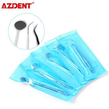 AZDENT 50 Σύνολα Οδοντιατρική Καθρέφτη Forcep Probe Kit 3pcs/Set Μίας χρήσης Στοματική Υγιεινή Όργανα Πολλαπλών-λειτουργία Οδοντιατρικές Συσκευές Εξάρτηση