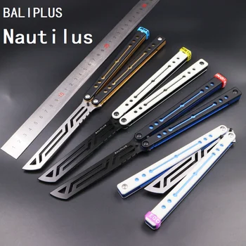 Baliplus NautilusV2 Πεταλούδα Flipper Εκπαιδευτής Μαχαίρι Butterflyknife Δακτύλιος Σύστημα Λαβών Αργιλίου CNC Ασφαλή EDC