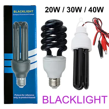 Blacklight UV Λαμπτήρας 20W 30W 40W Υπεριώδεις Λαμπτήρες Εξοικονόμησης Ενέργειας UVA Λάμπες μαύρα φω'τα E27 12V DC/220V Κουνουπιών Σωλήνα Παγίδα Φωτός