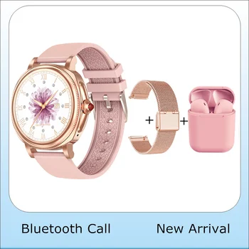Bluetooth Κλήση Γυναίκες Έξυπνο Ρολόι Βοηθός Φωνή Θηλυκό Smartwatch Φωτογραφιών Συνήθειας Αδιάβροχο Κορέας Υποστήριξη Fitness Bracelet 2023
