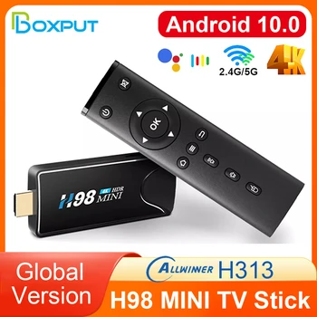 BOXPUT H98 mini Smart TV Stick Android10 Κιβώτιο TV 2G/4G 16G/32G 4K HDR 2.4 G 5G WiFi BT Quad-Core TV Box Set Top Box), Δέκτης TV