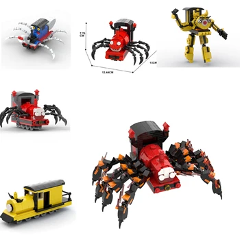BuildMoc Choo-Choo Charles Δομικά Στοιχεία Σύνολο Φρίκη Παιχνίδι Spider Τρένο Φιγούρες Ζώων Τούβλα Παιχνίδια Για Τα Παιδιά Τα Δώρα Γενεθλίων