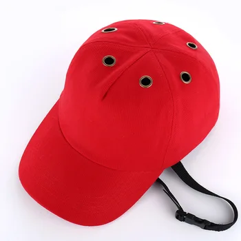 Bump Cap Δουλειά Κράνος Ασφάλειας ABS Εσωτερικό Κέλυφος Καπέλο του Μπέιζμπολ Ύφος Προστατευτικό κράνος για ενδύματα Εργασίας Προστασία Κεφαλής Κορυφή 6 Τρύπες