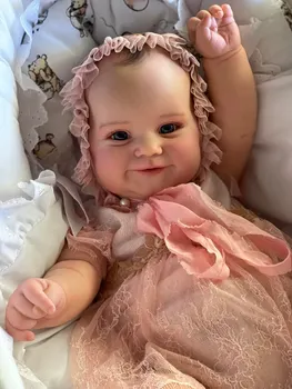 BZDOLL 3D-το Χρώμα του Δέρματος Ξαναγεννηθεί Μωρό Κούκλα με τα Αιμοφόρα Αγγεία 24inch Ρεαλιστική Μαλακή Σιλικόνη Bebe Πριγκίπισσα μικρό Παιδί Κορίτσι Δώρο Παιχνιδιών