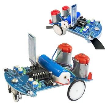 D2-6 Έξυπνο Αυτοκίνητο Έργου Εξαρτήσεις Γραμμή Εξής Ρομπότ Bluetooth Ελέγχου Αποφυγής Εμποδίων C51 Single-chip Ευφυές Αυτοκίνητο Συγκόλλησης